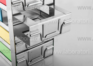 Штатив для криокоробок с выдвижными полками ZKL304-552B-CT, изображение 3