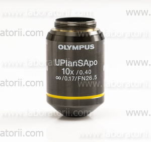 Объектив Olympus 10X, супер-апохромат, с коррекцией покровного стекла