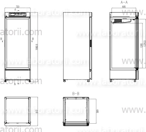 Лабораторный холодильник YC-525L, изображение 5